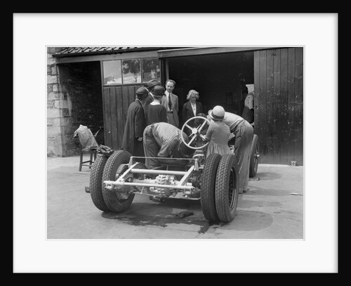 Working on Raymond Mays' Vauxhall-Villiers, c1930s by Bill Brunell