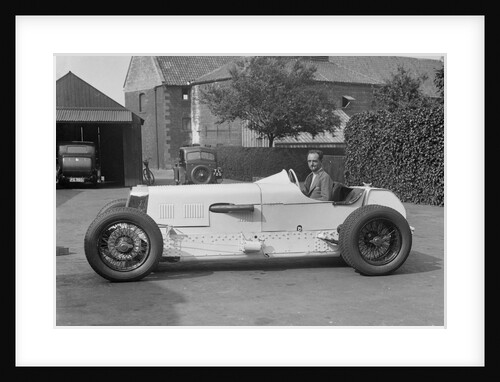Raymond Mays in his Vauxhall-Villiers, c1930s by Bill Brunell