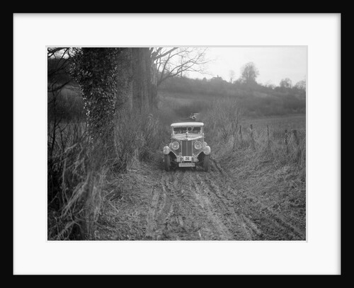 MG 18/80 saloon of R Gough competing in the MG Car Club Trial, Kimble Lane, Chilterns, 1931 by Bill Brunell