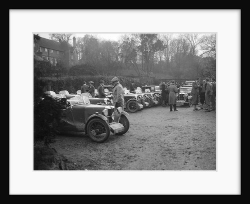 Various MGs outside the King's Arms, Berkhamsted, Hertfordshire, during the MG Car Club Trial, 1931 by Bill Brunell