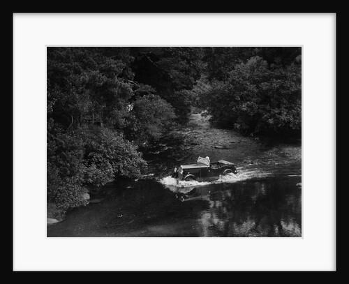 Kitty Brunell road testing a Riley 9 WD tourer, c1930 by Bill Brunell