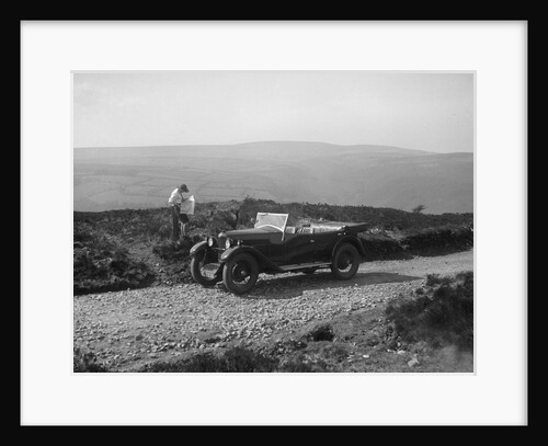 Kitty Brunell road testing a Riley 9 WD tourer, c1930 by Bill Brunell