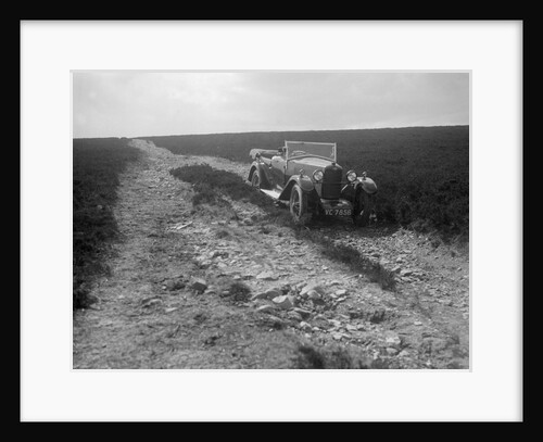 Kitty Brunell road testing a Riley 9 WD tourer, c1930 by Bill Brunell