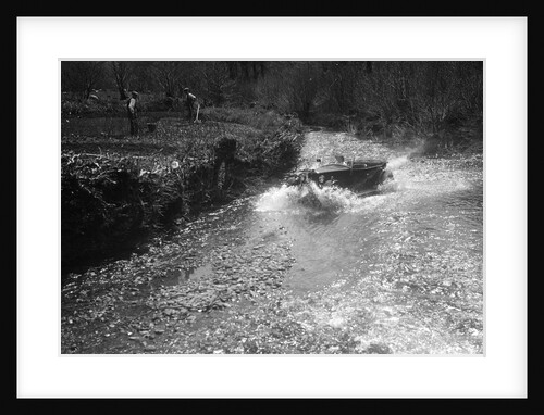 Kitty Brunell road testing a Riley 9 WD tourer, c1930 by Bill Brunell