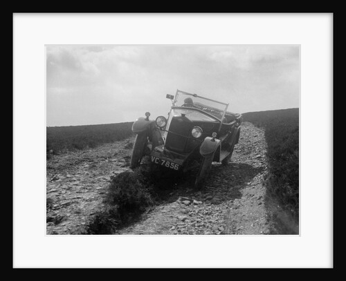 Kitty Brunell road testing a Riley 9 WD tourer, c1930 by Bill Brunell