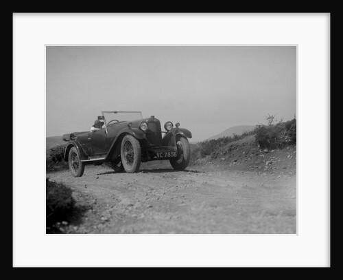 Kitty Brunell road testing a Riley 9 WD tourer, c1930 by Bill Brunell