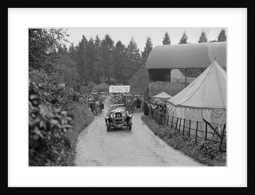 Vauxhall 30/98 of D Tinker competing in the MAC Shelsley Walsh Hillclimb, Worcestershire, 1927 by Bill Brunell