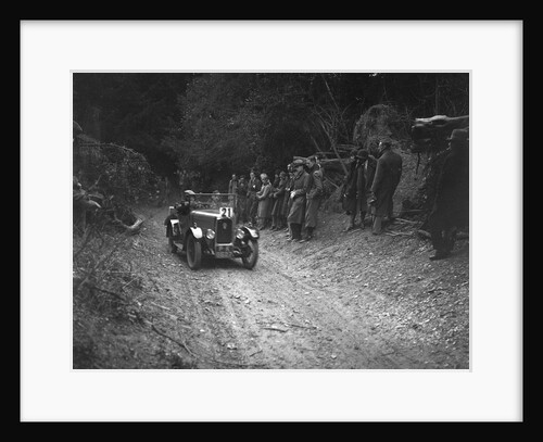 Triumph Super Seven of FA Thatcher, JCC Half-Day Trial, Goat Track, Ranmore Common, Surrey, 1930 by Bill Brunell