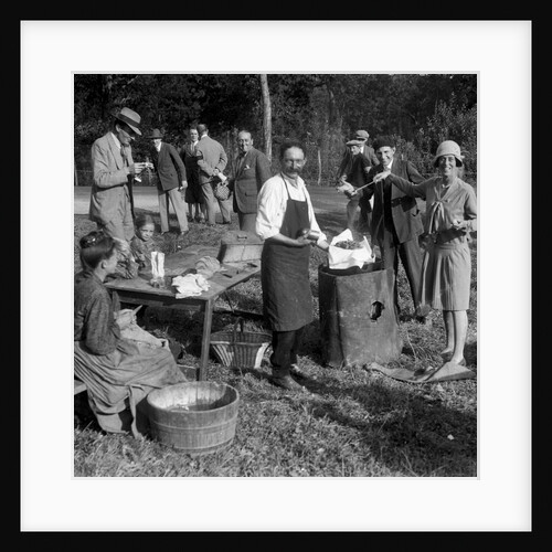 Picnic at Boulogne Motor Week, France, 1928 by Bill Brunell