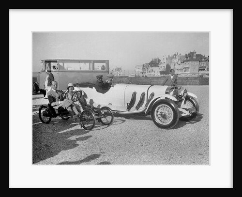 Mercedes-Benz SS open 4-seater of Baron Wenzel-Mosau and Auto Red Bug, Boulogne Motor Week, 1928 by Bill Brunell