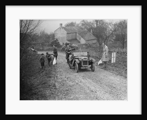 Austin Ulster of WGE Rushworth competing in the NWLMC London-Gloucester Trial, 1931 by Bill Brunell