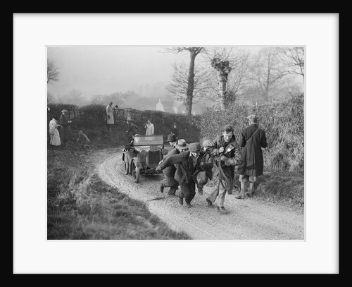 Austin Chummy of CWB Marshall getting a tow at the NWLMC London-Gloucester Trial, 1931 by Bill Brunell