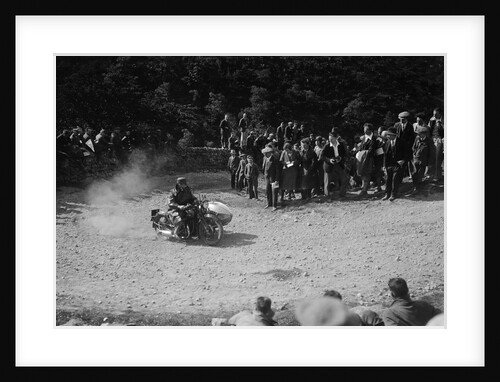 Rudge-Whitworth and sidecar of FV Garratt competing in the MCC Edinburgh Trial, 1930 by Bill Brunell