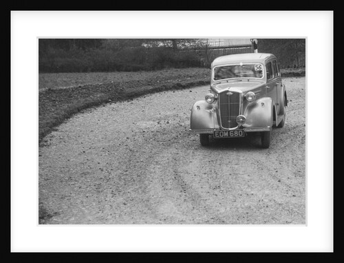 Wolseley saloon of BW Fursdon competing in the RAC Rally, 1939 by Bill Brunell
