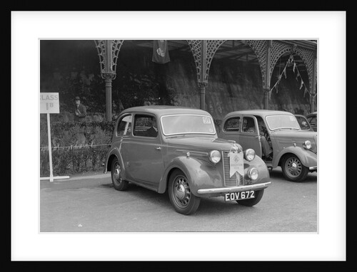 Austin 8 of CD Buckley at the RAC Rally, Madeira Drive, Brighton, 1939 by Bill Brunell