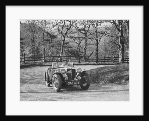 MG TA of FW Ellis competing in the RAC Rally, 1939 by Bill Brunell