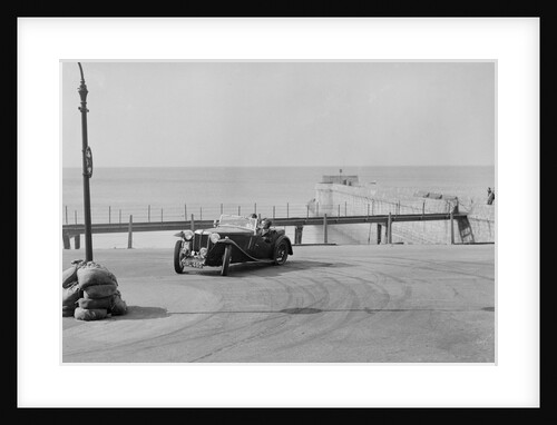 MG TA of FG Cornish competing in the RAC Rally, Madeira Drive, Brighton, 1939 by Bill Brunell