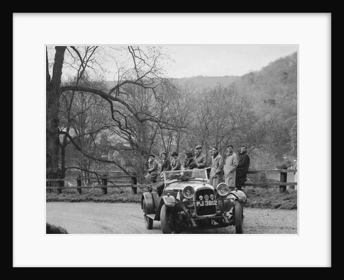 Lagonda 4-seat tourer of CE Littler competing in the RAC Rally, 1939 by Bill Brunell