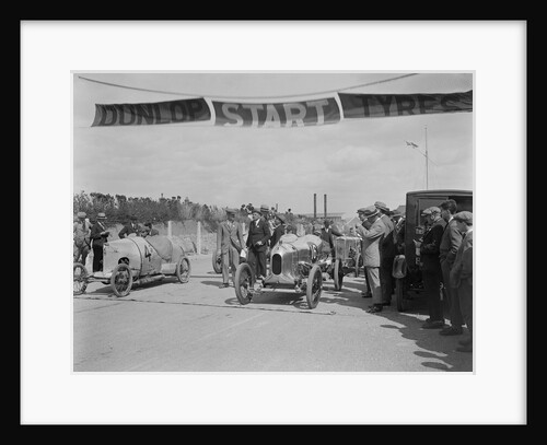 GN Silver Gnat of GL Hawkins and a Wolseley at the Southsea Speed Carnival, Hampshire, 1922 by Bill Brunell