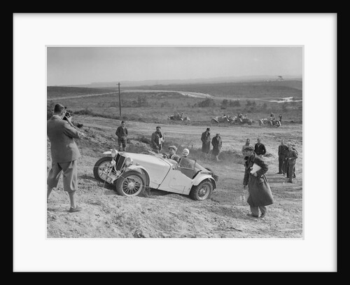 MG TA of the Cream Cracker Team competing in the Great Weat Motor Club Trial, 1938 by Bill Brunell