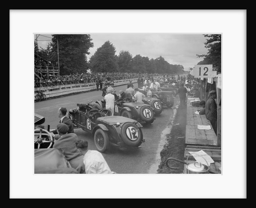 Cars before the start of the Irish Grand Prix, Phoenix Park, Dublin, 1930 by Bill Brunell