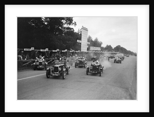 Start of a the Irish Grand Prix Saorstat Cup race, Phoenix Park, Dublin, 1930 by Bill Brunell