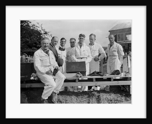Racing drivers at the RAC TT Race, Ards Circuit, Belfast, 1929 by Bill Brunell