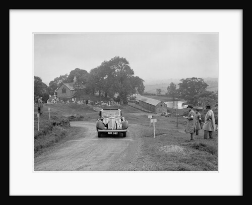 Jaguar SS saloon of SG Davies competing in the South Wales Auto Club Welsh Rally, 1937 by Bill Brunell