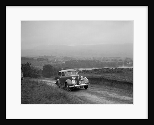 Ford V8 saloon competing in the South Wales Auto Club Welsh Rally, 1937 by Bill Brunell