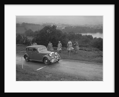 Rover saloon of DB Morgan competing in the South Wales Auto Club Welsh Rally, 1937 by Bill Brunell
