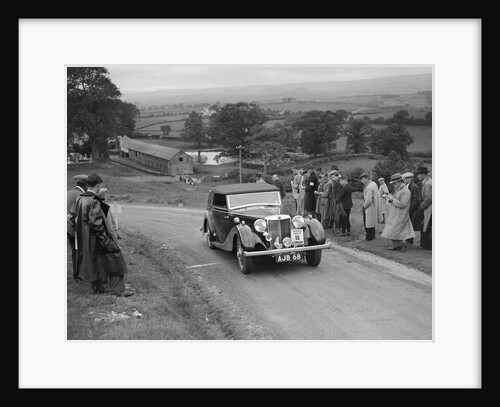MG SA of AC Hess competing in the South Wales Auto Club Welsh Rally, 1937 by Bill Brunell