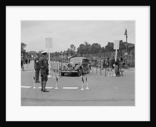 Jaguar SS saloon of DS Hand competing in the South Wales Auto Club Welsh Rally, 1937 by Bill Brunell