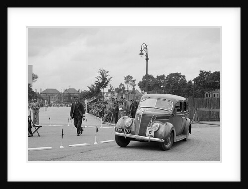 Ford V8 saloon of Viscountess Chetwynd competing in the South Wales Auto Club Welsh Rally, 1937 by Bill Brunell