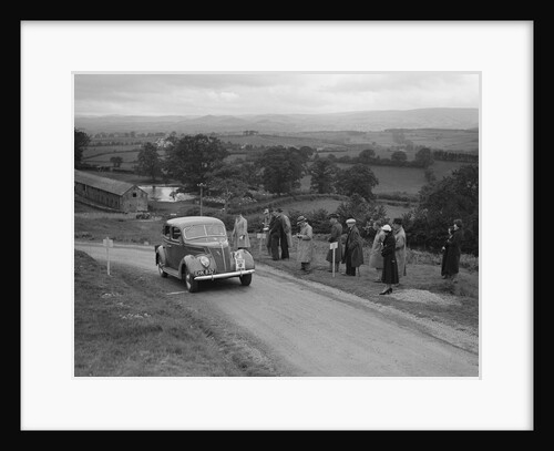 Ford V8 saloon of Viscountess Chetwynd competing in the South Wales Auto Club Welsh Rally, 1937 by Bill Brunell