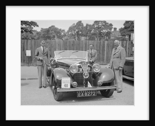 Jensen open 4-seater of Ken Crawford at the South Wales Auto Club Welsh Rally, 1937 by Bill Brunell