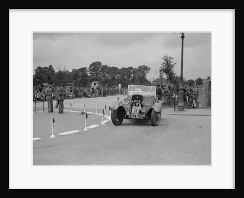 Ford V8 of TC Wise competing in the South Wales Auto Club Welsh Rally, 1937 by Bill Brunell