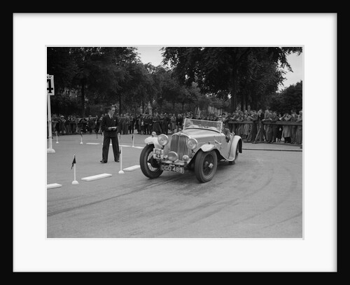 AC of LP Jaques competing in the South Wales Auto Club Welsh Rally, 1937 by Bill Brunell