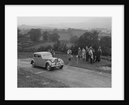 Rover saloon of WJH Davies competing in the South Wales Auto Club Welsh Rally, 1937 by Bill Brunell