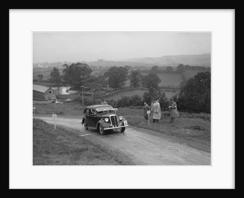 Standard 12 saloon of Miss I Webber competing in the South Wales Auto Club Welsh Rally, 1937 by Bill Brunell