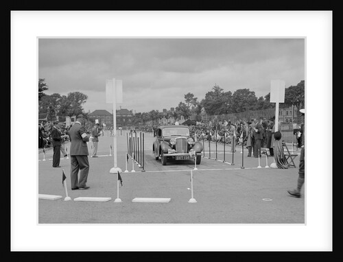 Jaguar SS saloon of HT Lewis competing in the South Wales Auto Club Welsh Rally, 1937 by Bill Brunell