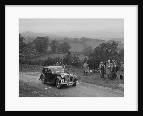 MG VA of RK Wellsteed competing in the South Wales Auto Club Welsh Rally, 1937 by Bill Brunell