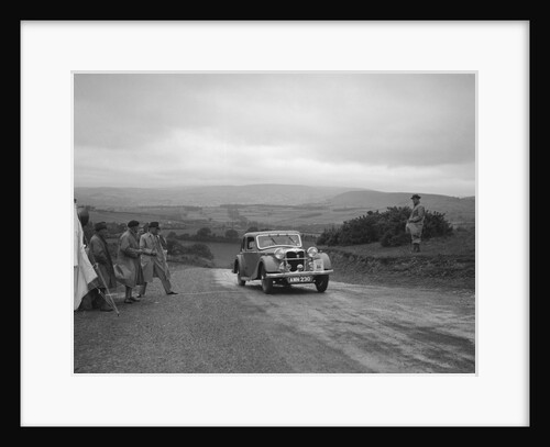 Riley Kestrel of A Bassett competing in the South Wales Auto Club Welsh Rally, 1937 by Bill Brunell