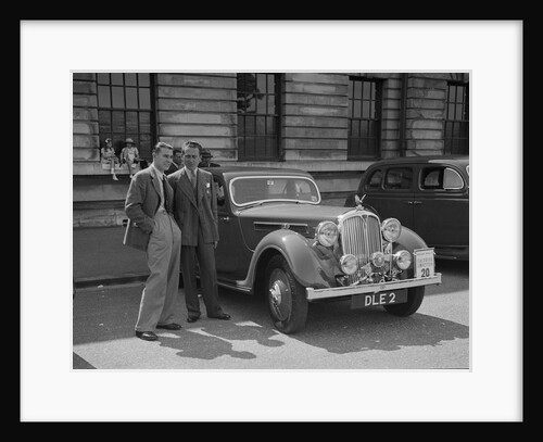 Rover 4-door saloon of FD Cooper at the South Wales Auto Club Welsh Rally, 1937 by Bill Brunell