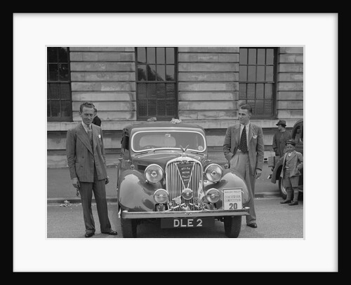 Rover 4-door saloon of FD Cooper at the South Wales Auto Club Welsh Rally, 1937 by Bill Brunell