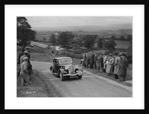 Triumph saloon of KN Smith competing in the South Wales Auto Club Welsh Rally, 1937 by Bill Brunell