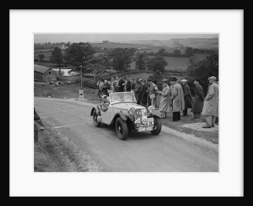 Singer B37 1.5 litre sports of DE Harris competing in the South Wales Auto Club Welsh Rally, 1937 by Bill Brunell