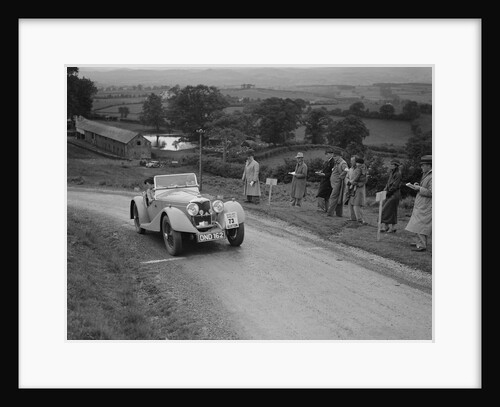 Riley Sprite 2-seater of Mrs TB Hague competing in the South Wales Auto Club Welsh Rally, 1937 by Bill Brunell
