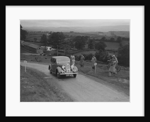 Austin 10 saloon of WS Sewell competing in the South Wales Auto Club Welsh Rally, 1937 by Bill Brunell