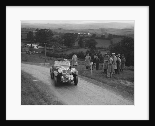 Singer B37 1.5 litre sports of Alf Langley competing in the South Wales Auto Club Welsh Rally, 1937 by Bill Brunell