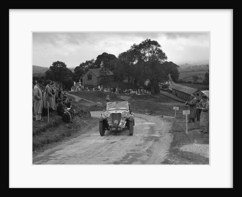 Singer B37 1.5 litre sports of WC Butler competing in the South Wales Auto Club Welsh Rally, 1937 by Bill Brunell